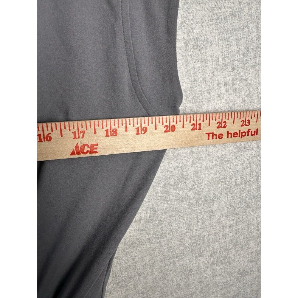 Rae Mode Gray Collared 1/4 Zip Athletic Romper Size Medium Stretch Elastic Waist - Picture 4 of 7